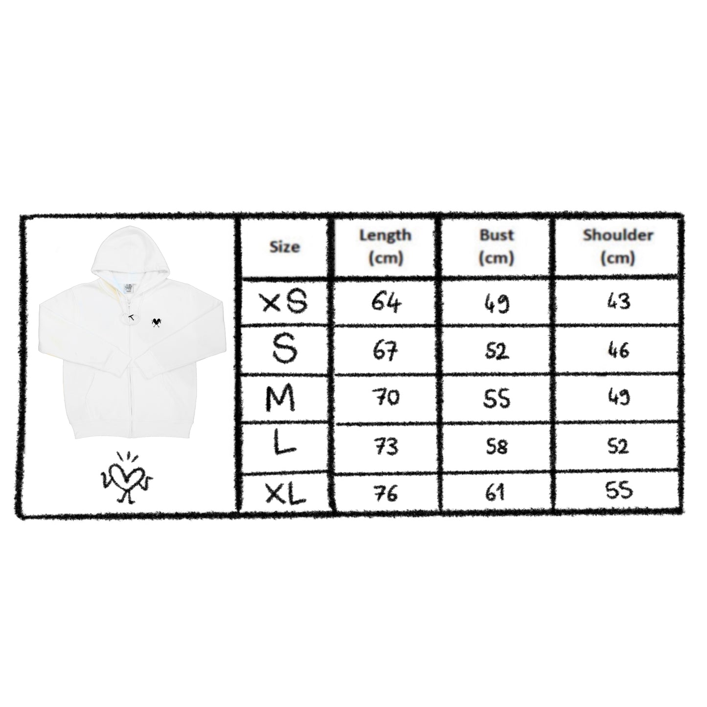 Classic Apt.Vargas Hoodie blanc