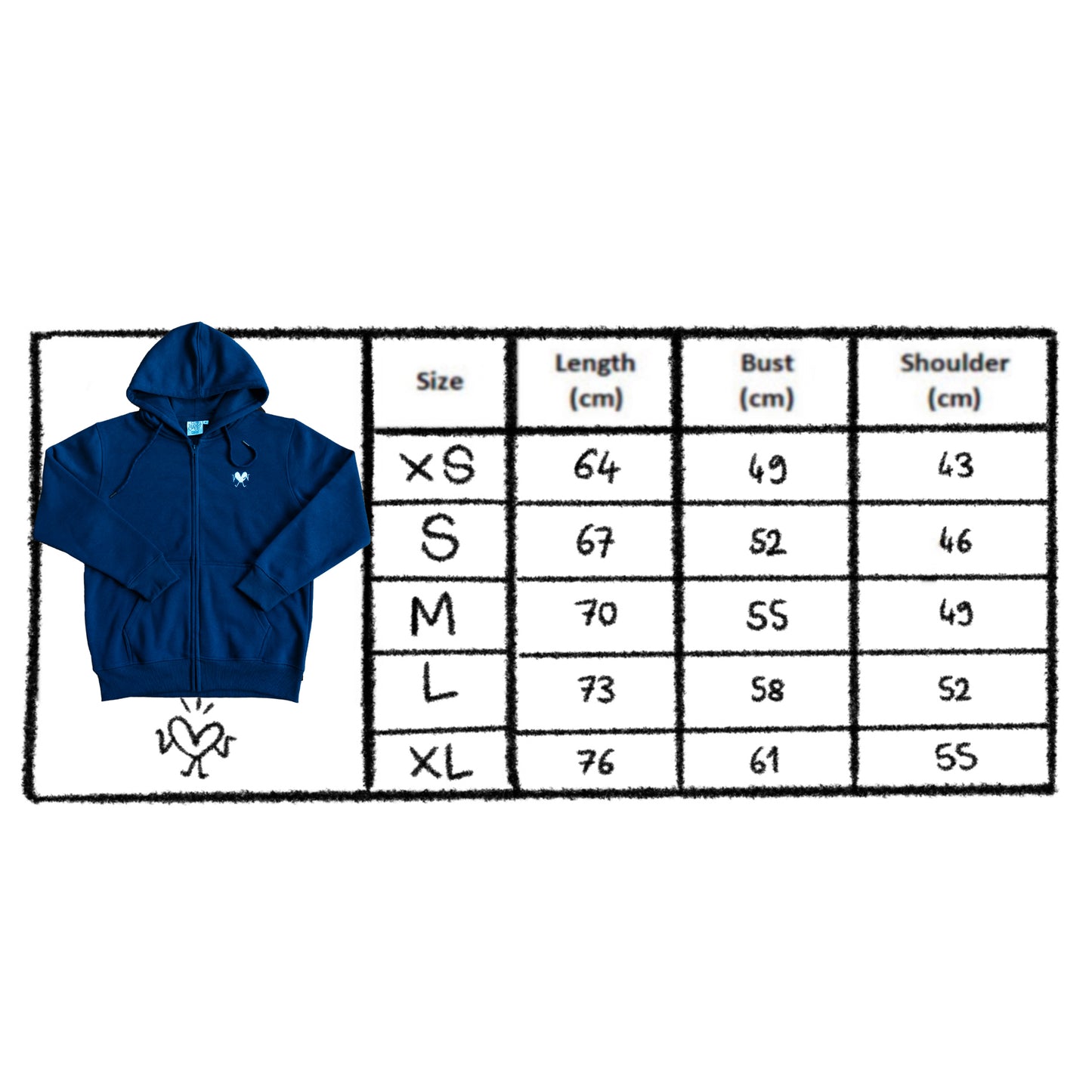 Classic Apt.Vargas Hoodie Bleu