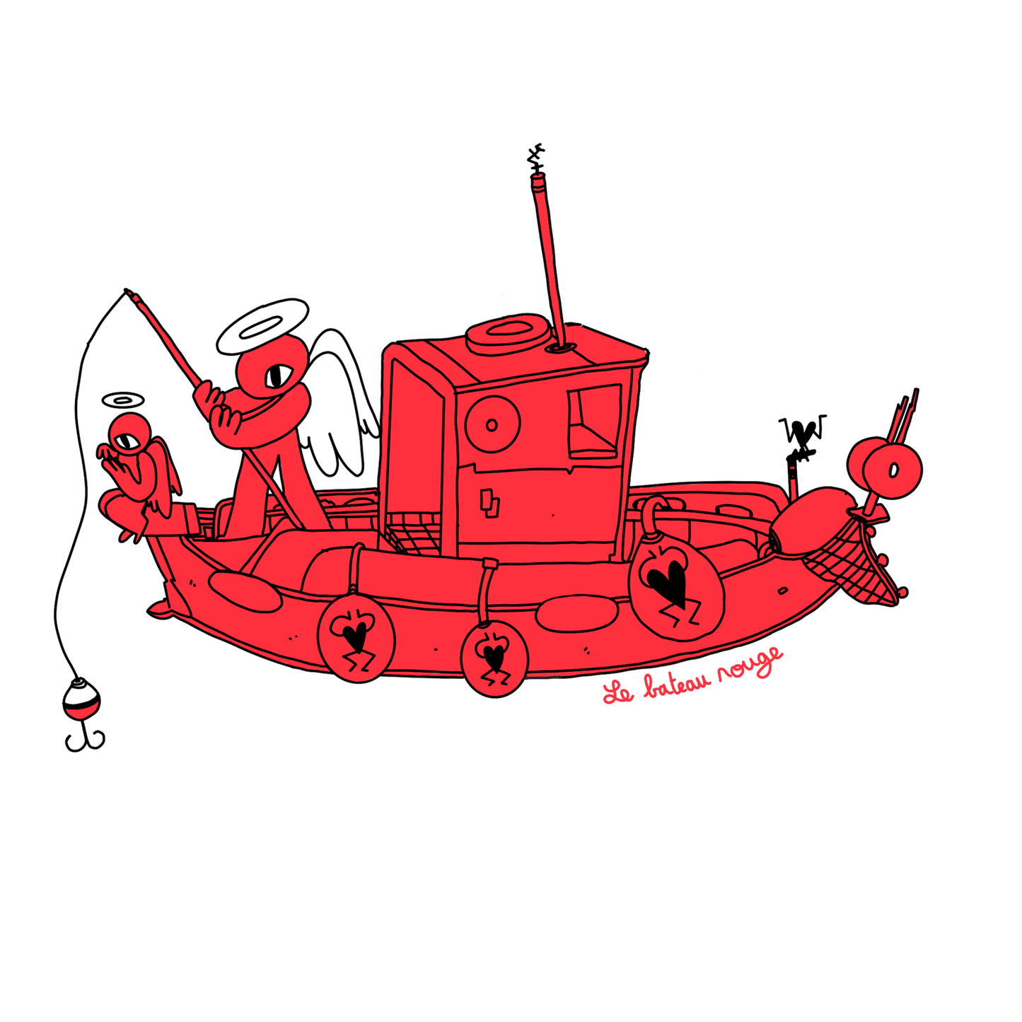 Le bateau rouge