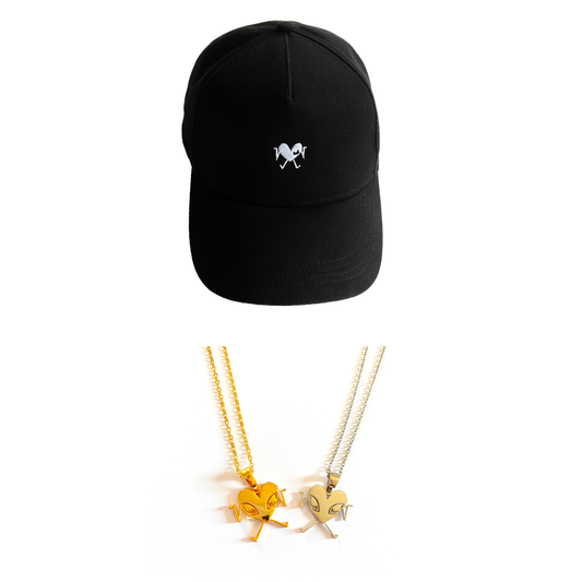 classic cap+necklace